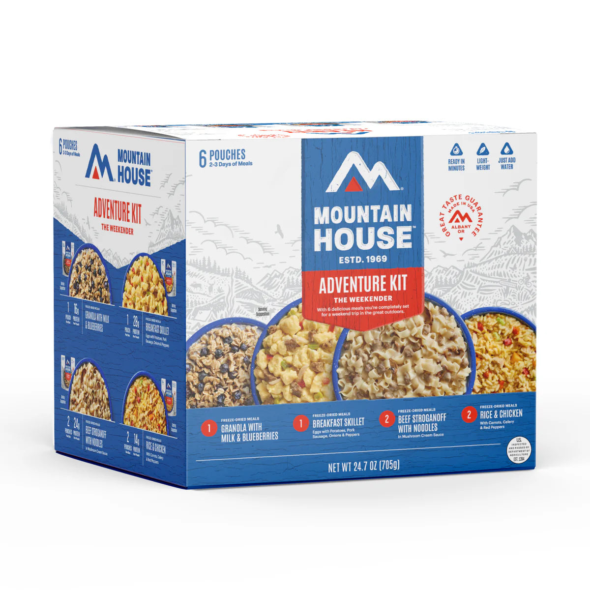 Mountain House Adventure Weekender Kit | 12-Servings Freeze Dried Food ...