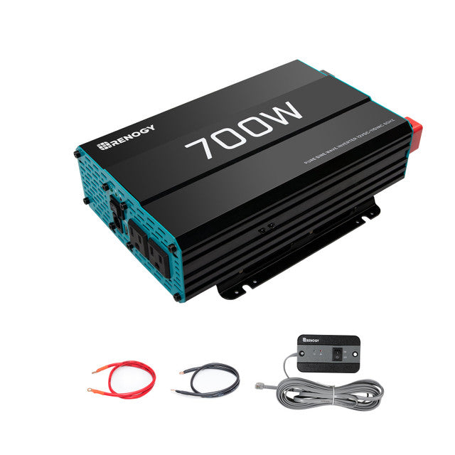 700W 12V pure sine inverter — front view