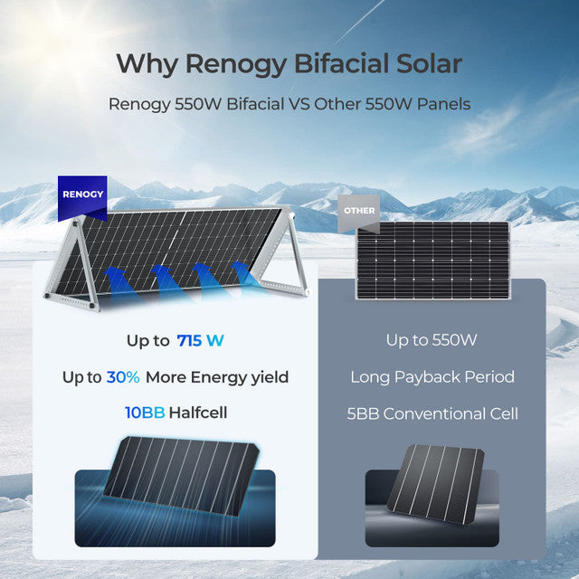 Bifacial 550 Watt Monocrystalline Solar Panel - Praetorian Consulting Store