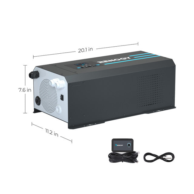 2000W 12V Pure Sine Wave Inverter Charger w/ LCD Display - Praetorian Consulting Store