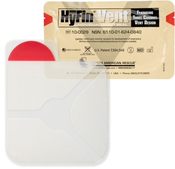 HyFin Vent Chest Seal individual 3-vent dressing
