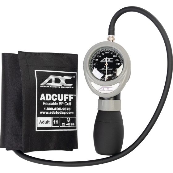 View of blood pressure cuffs set in kit