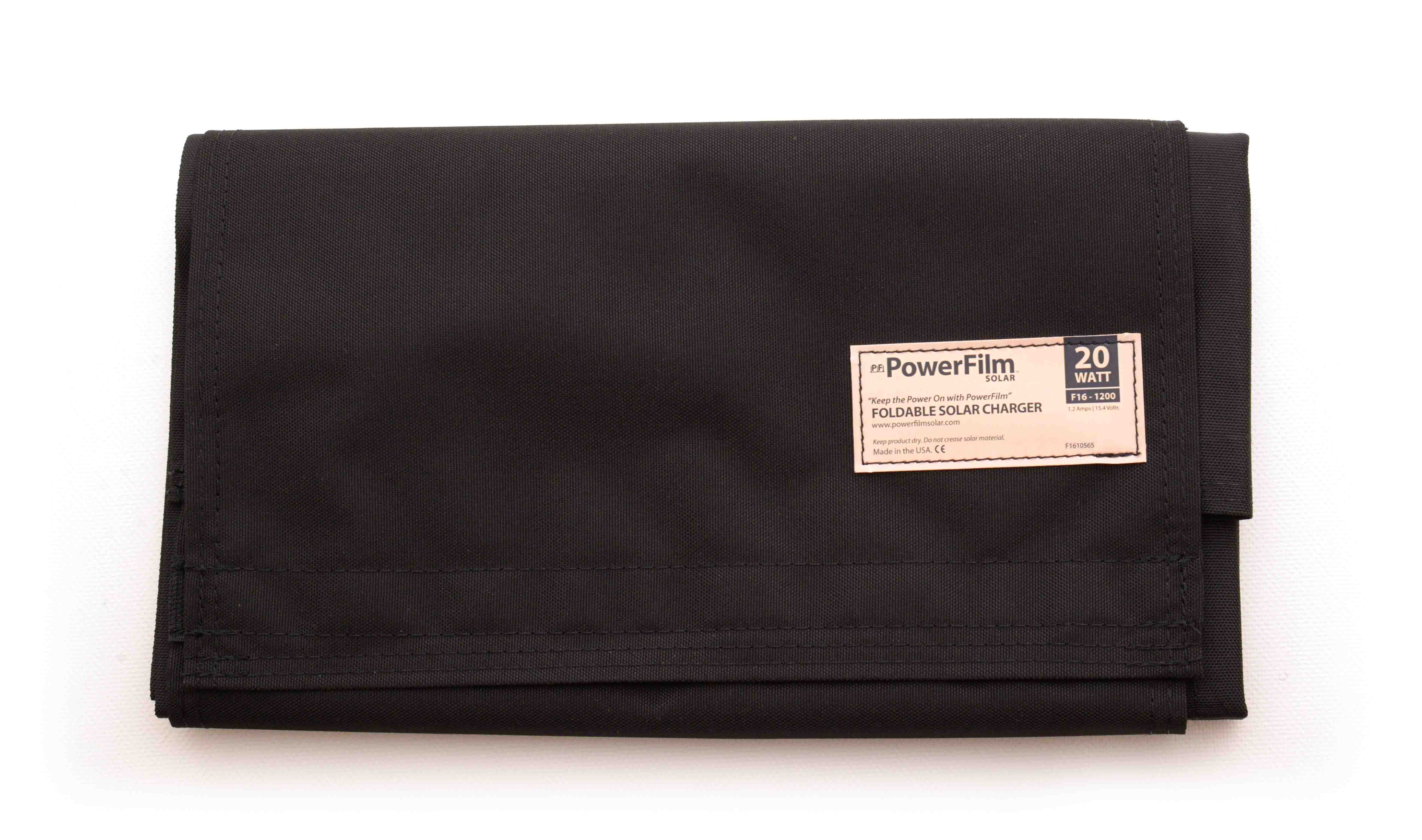 20W foldable solar panel front view