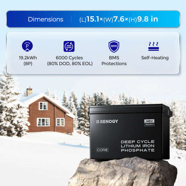 48V 50Ah Smart Lithium Iron Phosphate Battery w/Self-heating - Praetorian Consulting Store