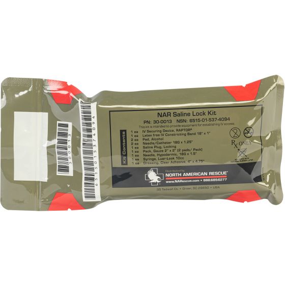 NAR Saline Lock Kit compact trauma IV access
