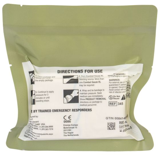 QuikClot Z-Fold Vacuum Packed Combat Gauze - XL - Praetorian Consulting Store