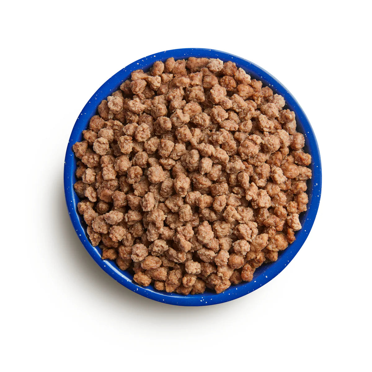 Close-up of prepared Mountain House Ground Beef over pasta or tacos