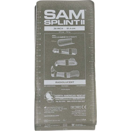 SAM Splint II 36 inch radiolucent
