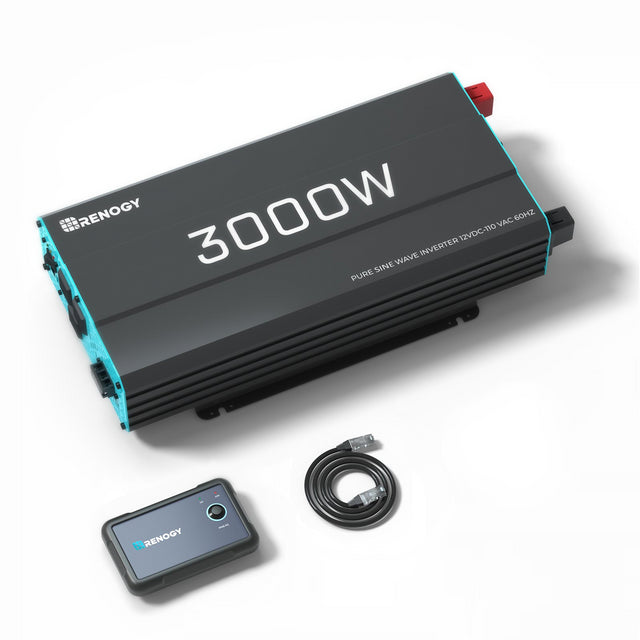 Renogy 3000W 12V Pure Sine Inverter front view