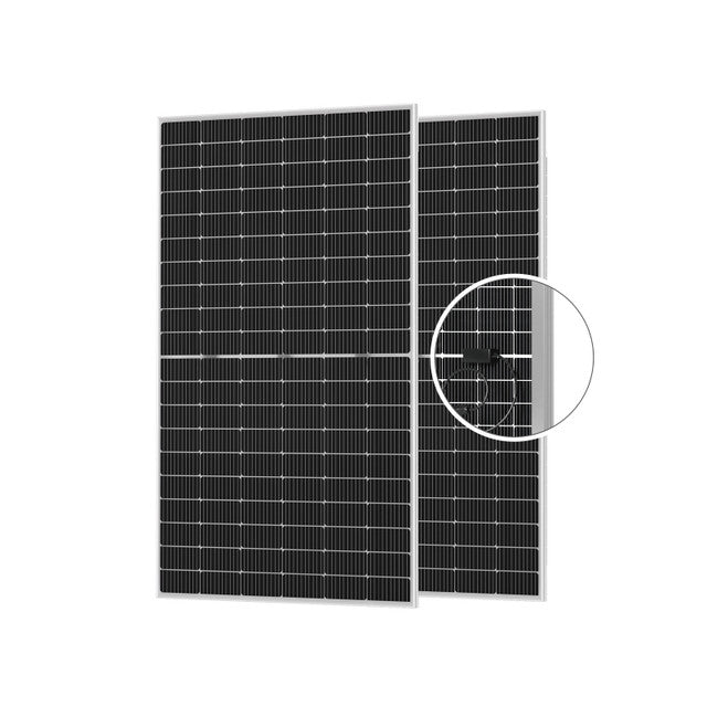 450w bifacial monocrystalline solar panel — front view