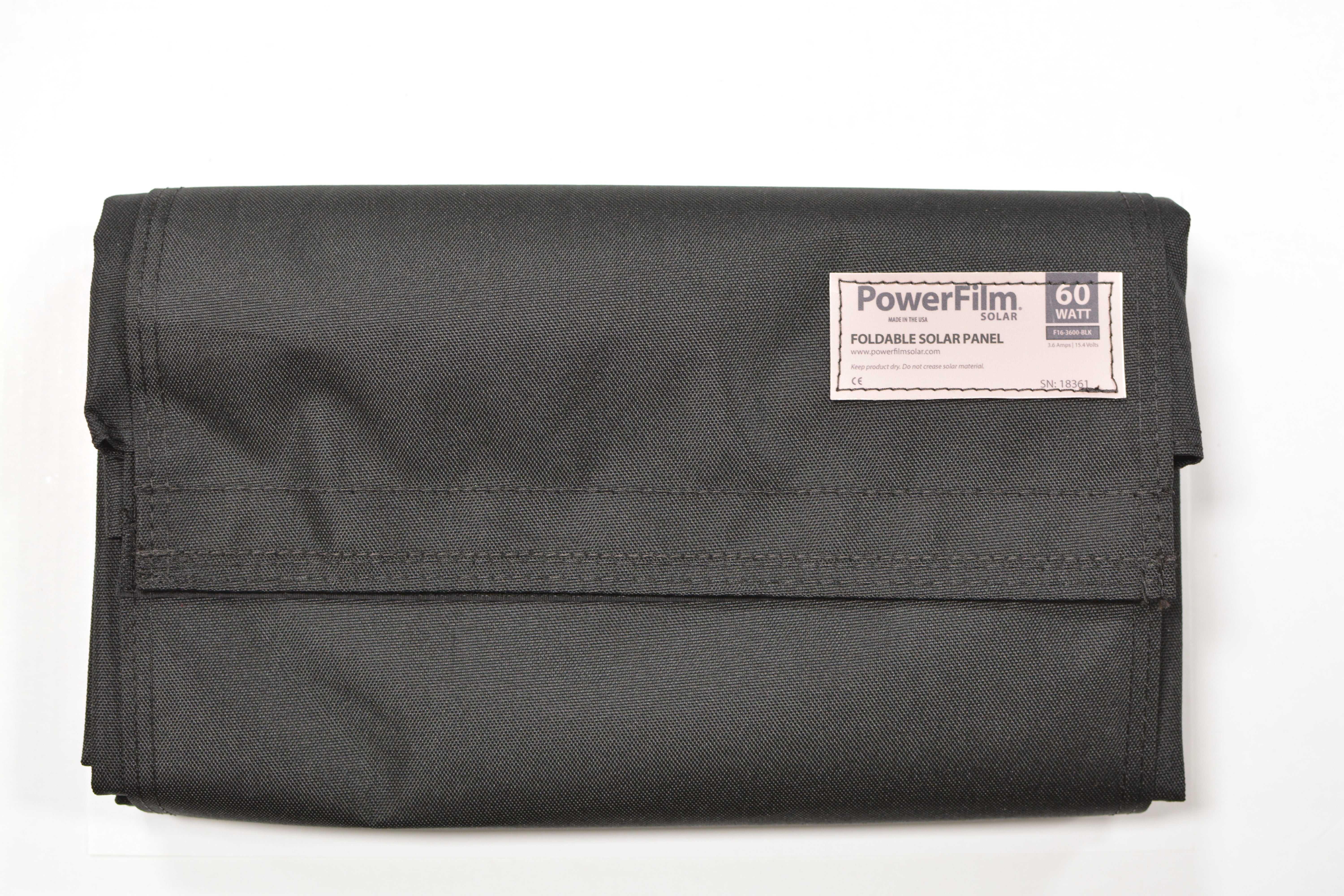 60W foldable solar panel front view