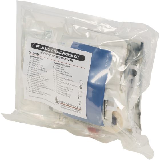 NAR Field Blood Transfusion Kit Complete donor and recipient modules

