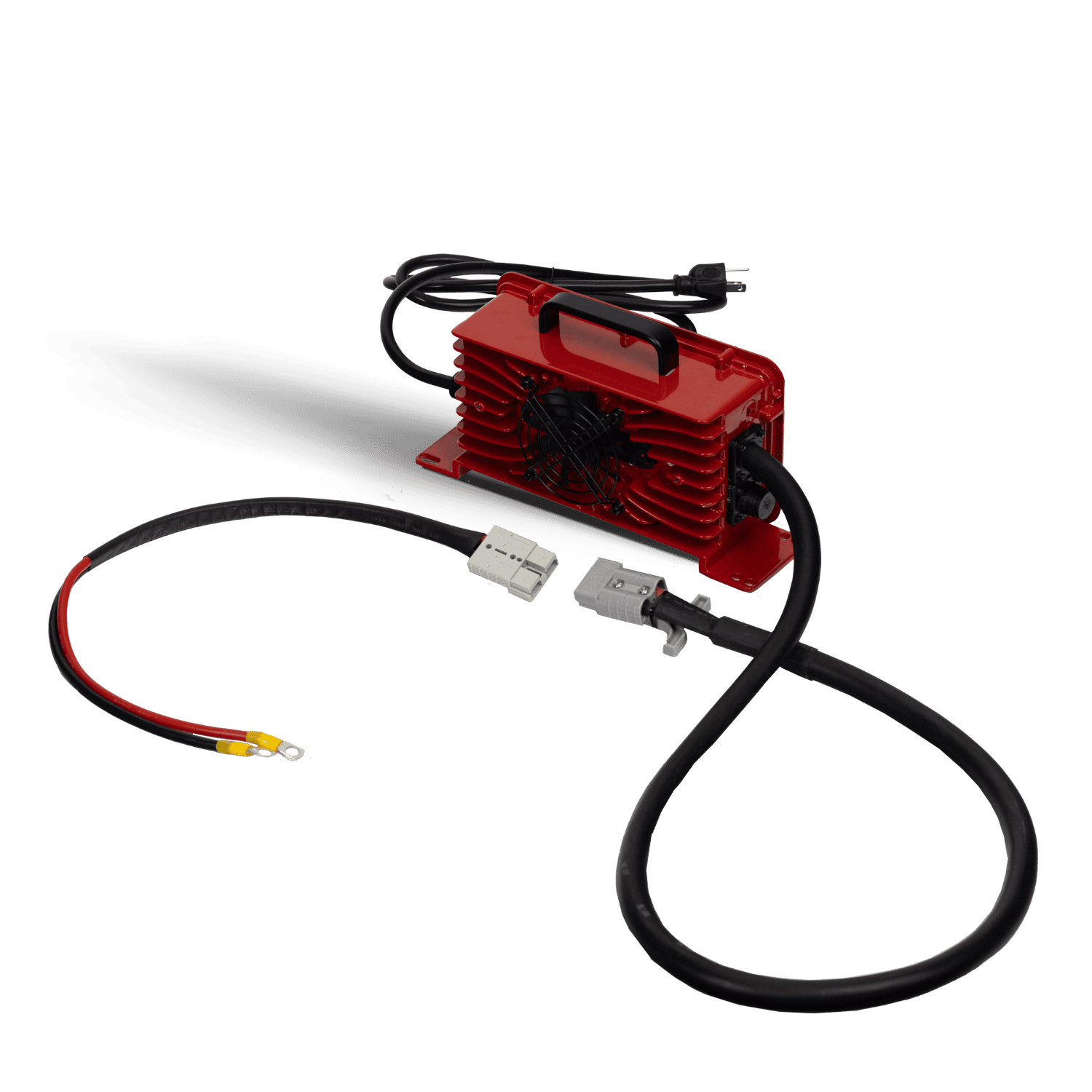 Rear view of Dakota Lithium 12V 50A charger showing Anderson plug