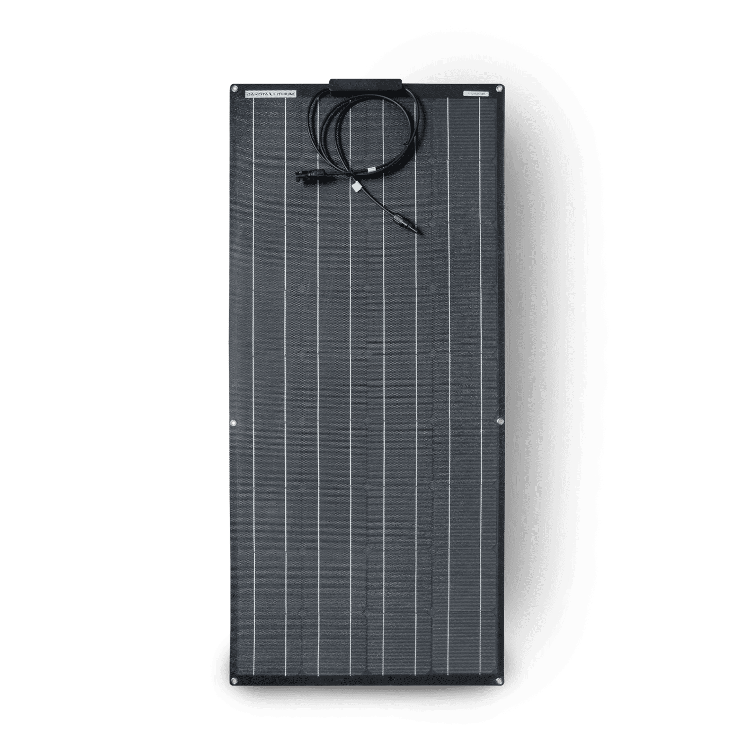 Front view of Dakota Lithium 100W Flexible Marine Solar Panel Kit