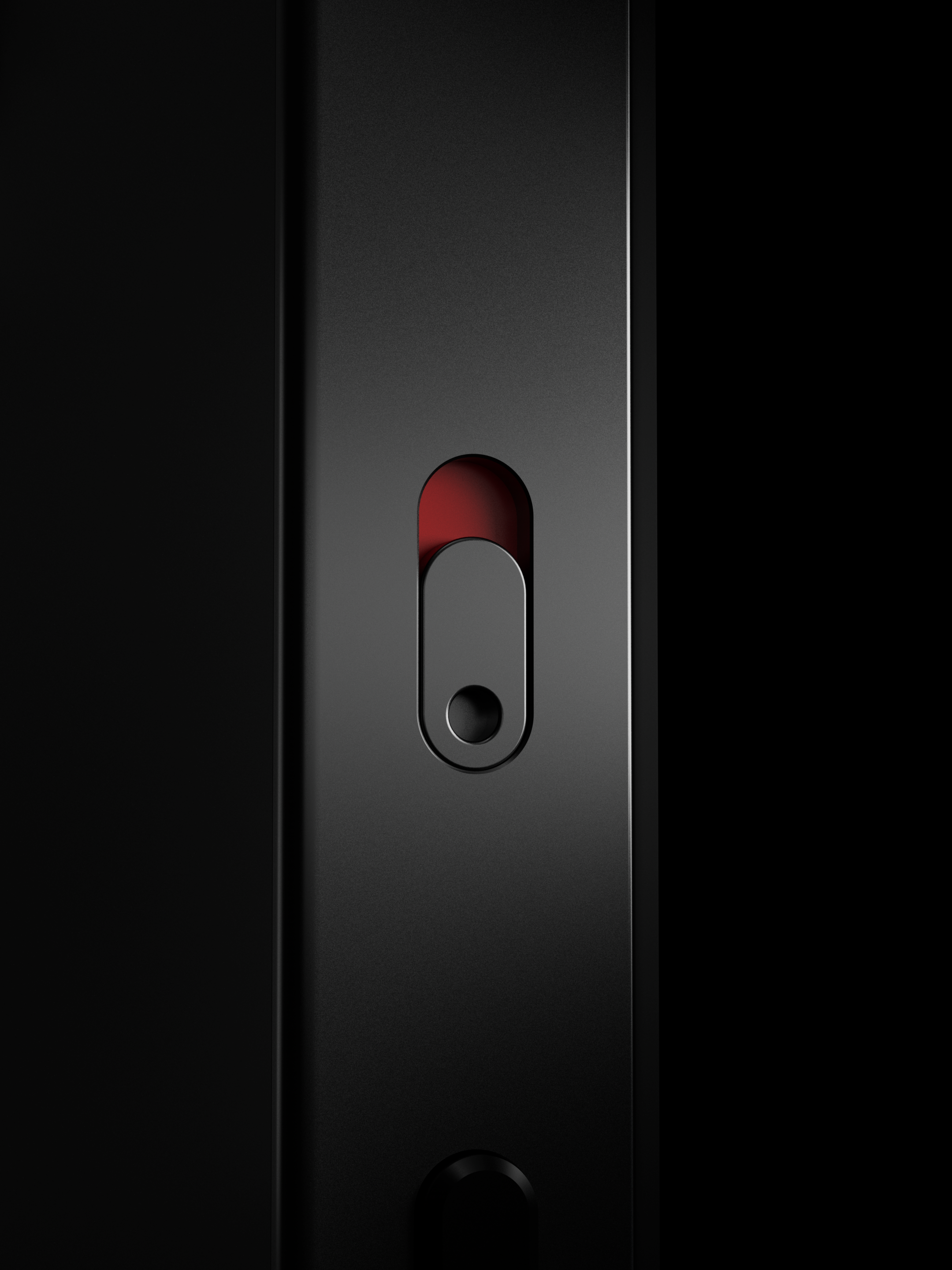 UP Phone side profile featuring hardware kill switch