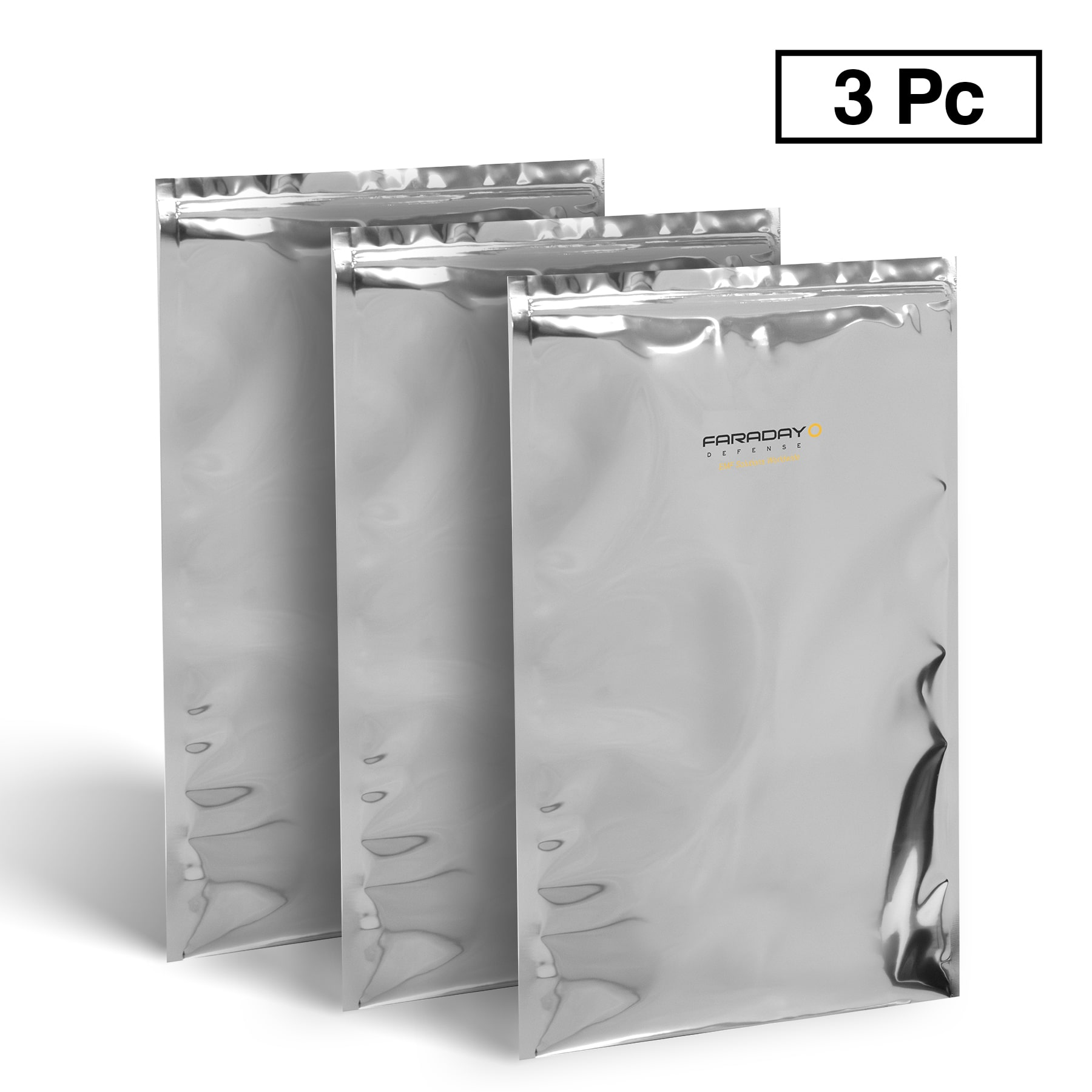 3pc X-Large Laptop NEST-Z 7.0 mil Faraday Bags 12″ x 18″