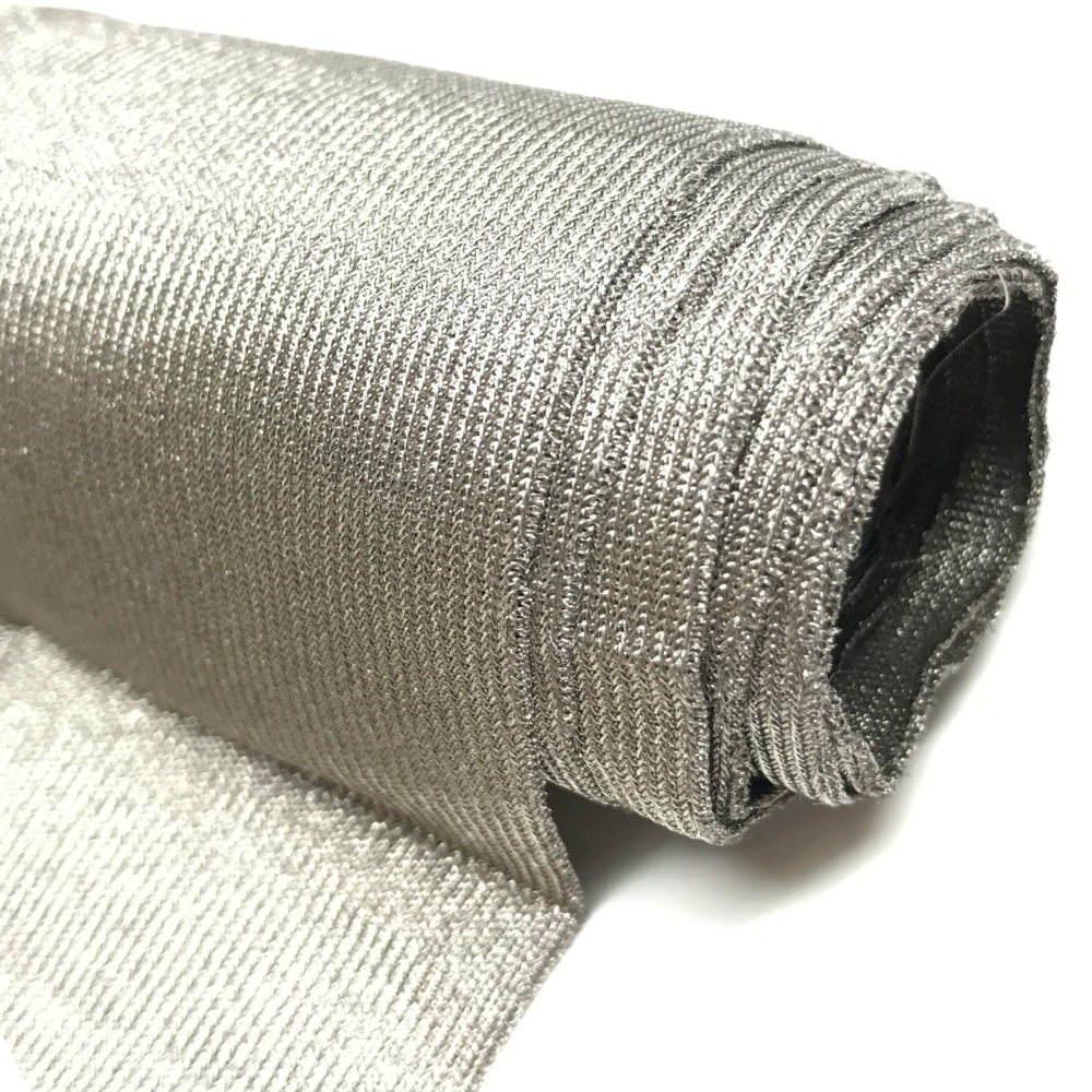 CYBER ES Faraday Fabric EMF RF Shielding Silver Elastic Fabric – 62″ x 1′