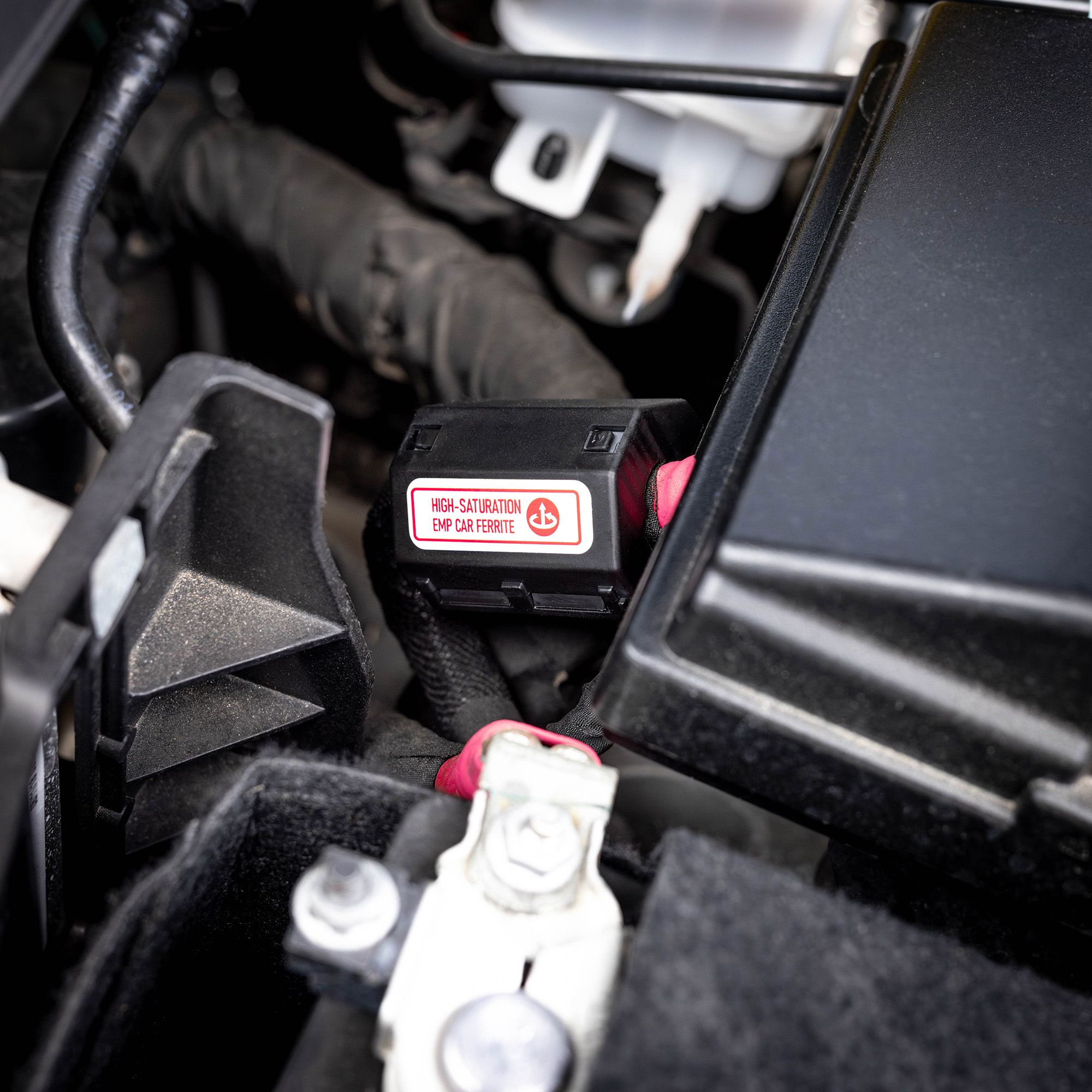 High Saturation Ferrite Vehicle EMP Protection