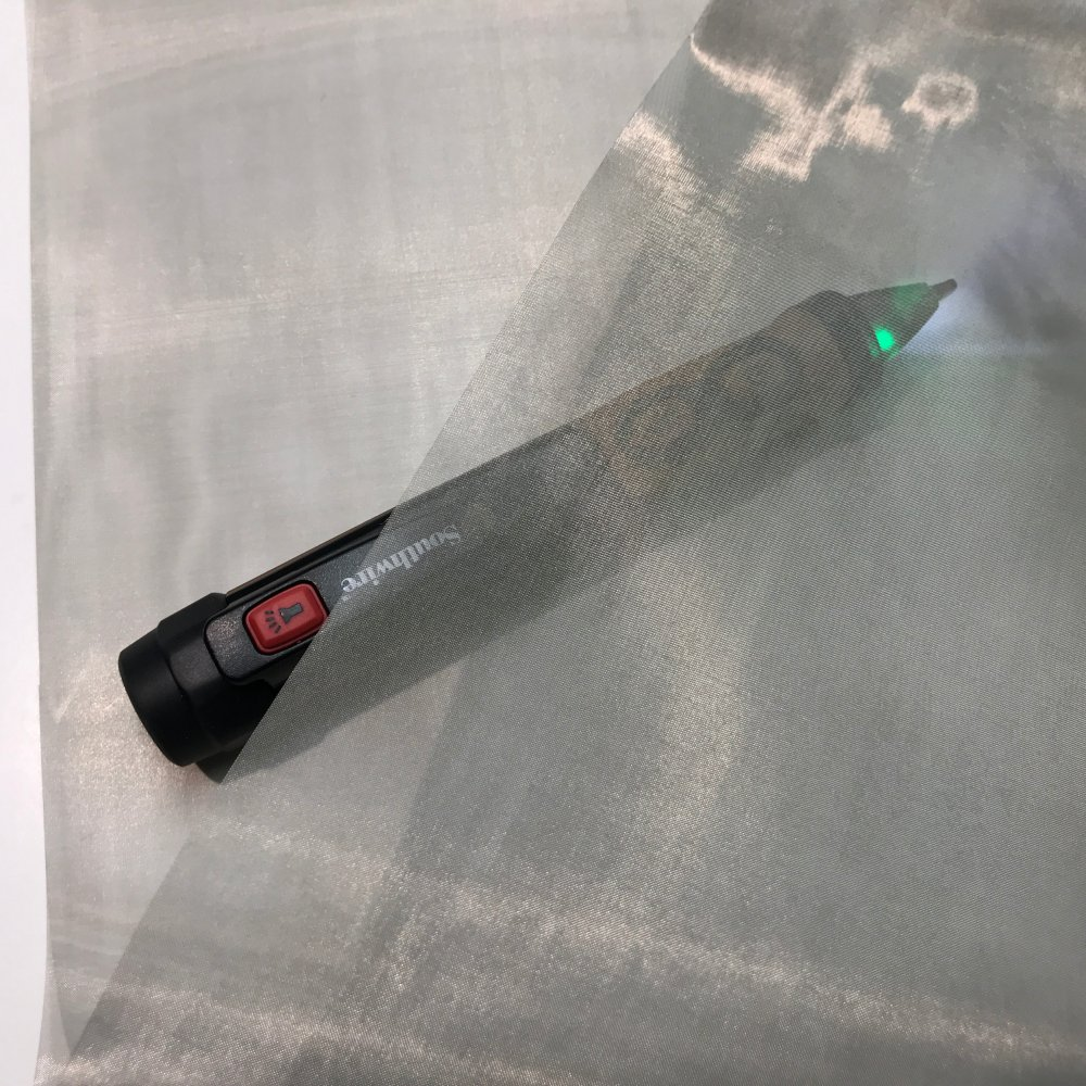 CYBER Faraday Fabric EMF RF Shielding Light Filtering Fine Mesh Roll – 55″ x 1′