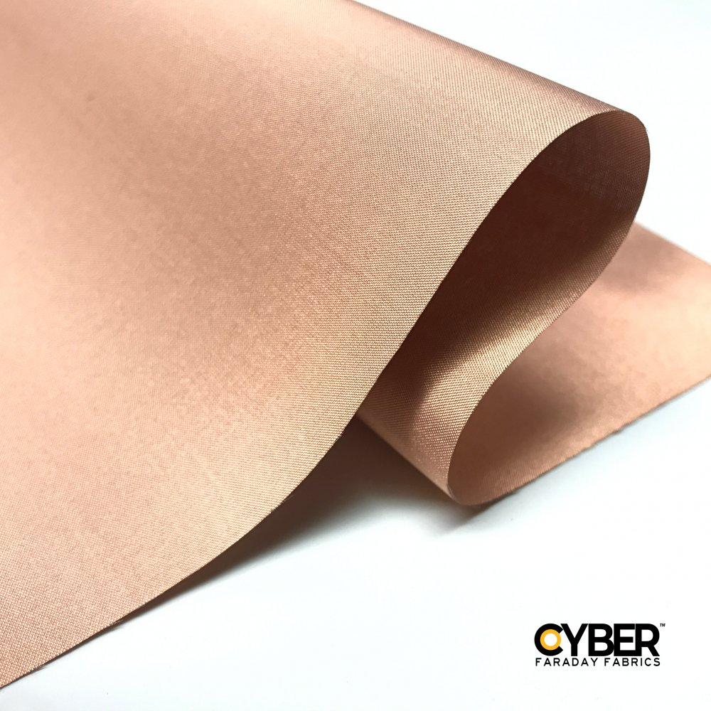 CYBER CX Faraday Fabric EMF RF Shielding Copper Fabric Roll – 44″ x 1′