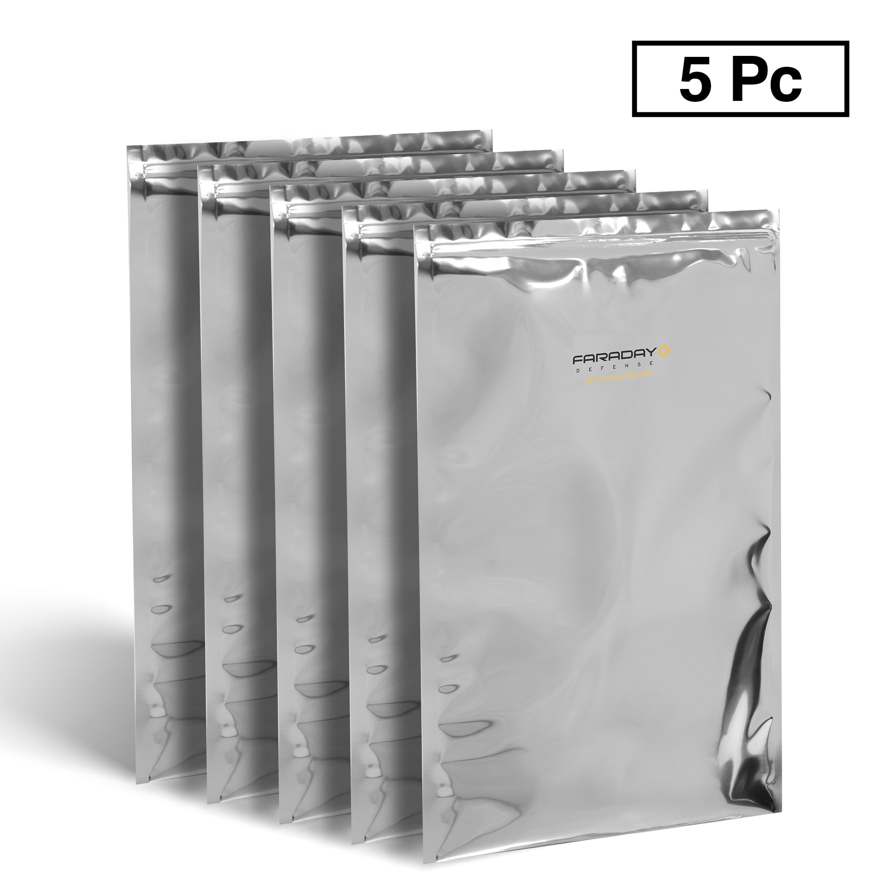 5pc X-Large Laptop NEST-Z 7.0 mil Faraday Bags 12″ x 18″