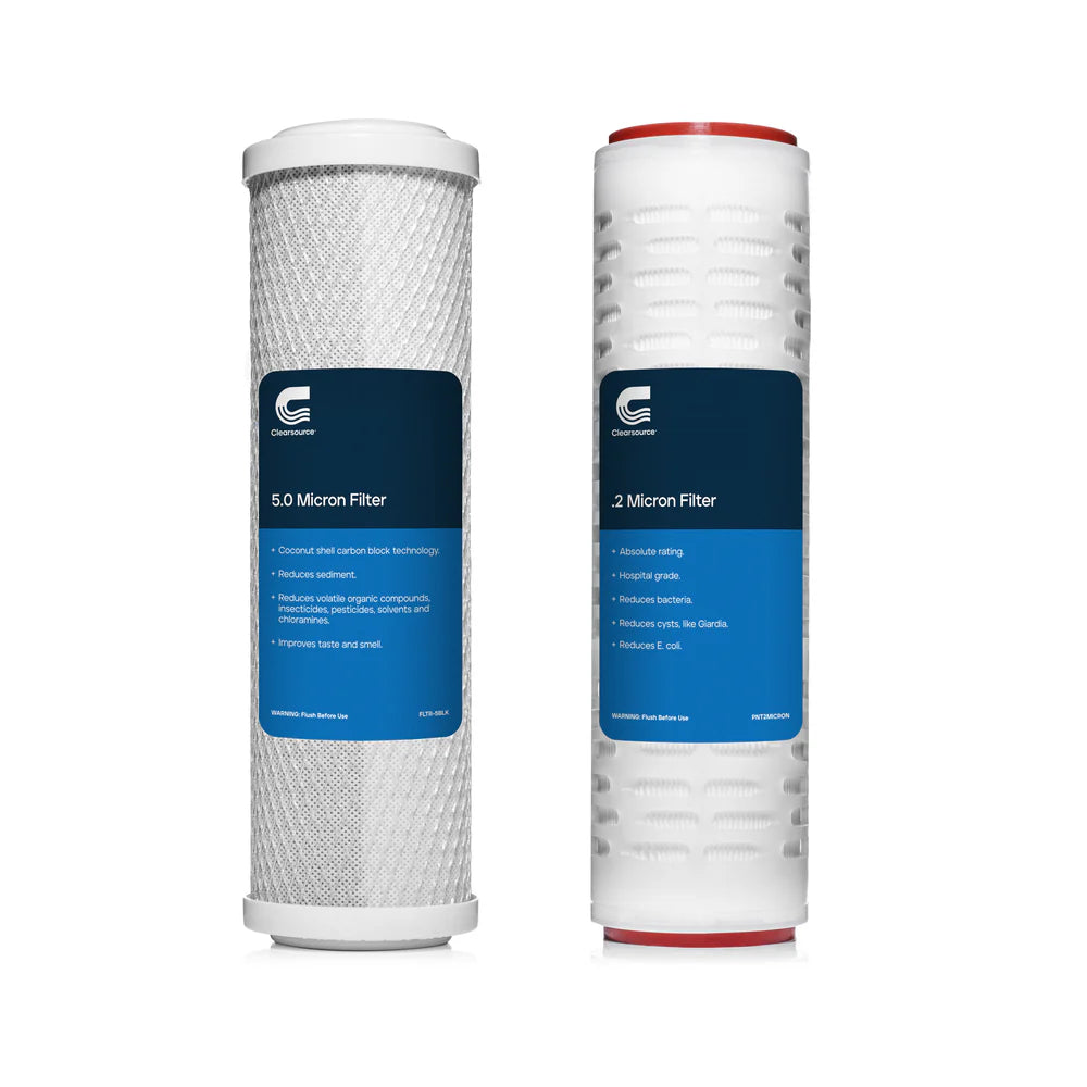 clearsource premier replacement filters two-stage set — front view