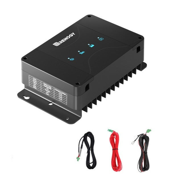 Renogy DCC50S 12V 50A DC-to-DC battery charger — front view