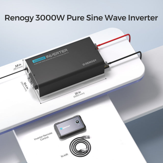 PUH 12V 3000W Pure Sine Wave Inverter with UPS Transfer Switch and Built-in Bluetooth - Praetorian Consulting Store