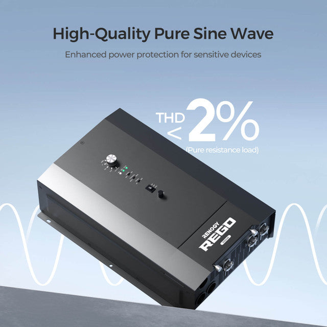 REGO 3000W 12V Pure Sine Wave HF Inverter Charger Split-phase Design - Praetorian Consulting Store
