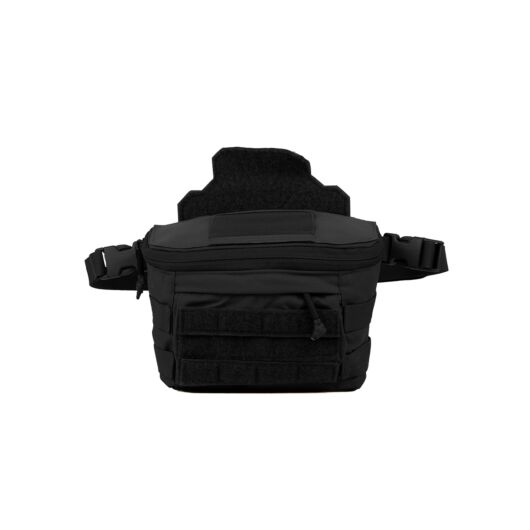 Front view of Blue Force Gear Two-4 Waist Pack in black