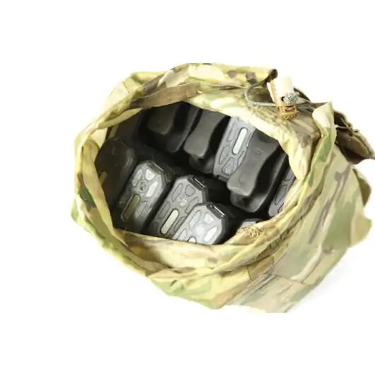 Open view showing capacity with magazines inside