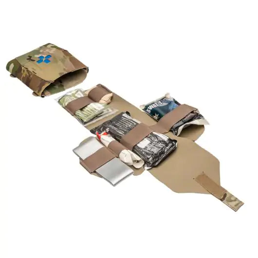 Opened view of Micro Trauma Kit NOW Plus interior with medical supplies visible