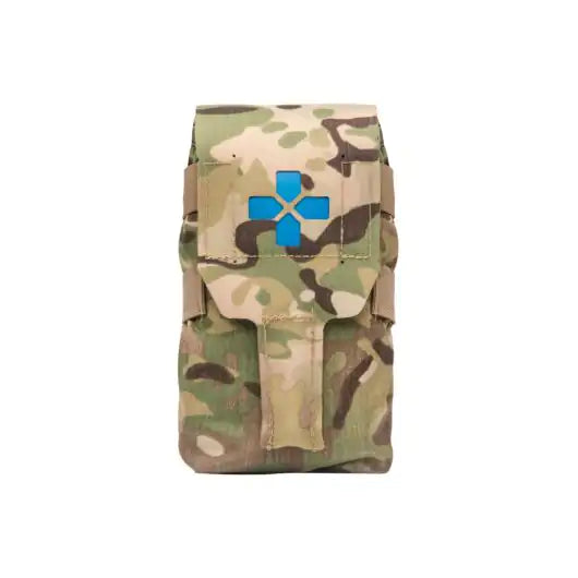 Front view of Blue Force Gear Trauma Kit NOW! Small MOLLE pouch in multicam