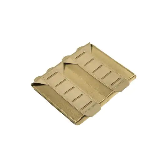 Top view of pouch laid flat showing ULTRAcomp laminate and double-mag configuration