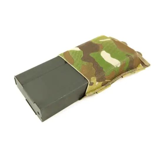 Front view of Blue Force Gear Ten-Speed Single .308 Mag Pouch in multicam
