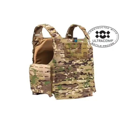 Side view of PLATE6 showing built-in 6×6 side plate pocket and Ten-Speed® side cummerbund