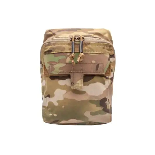 Front view of Blue Force Gear Accessories Pouch in multicam with BLIP flap pocket