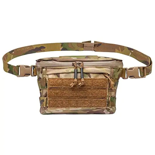 Front view of Blue Force Gear Two-4 Waist Pack in multicam