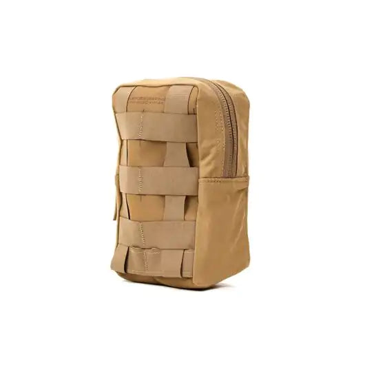 Rear view showing depth of utility pouch with Helium Whisper MOLLE attachment