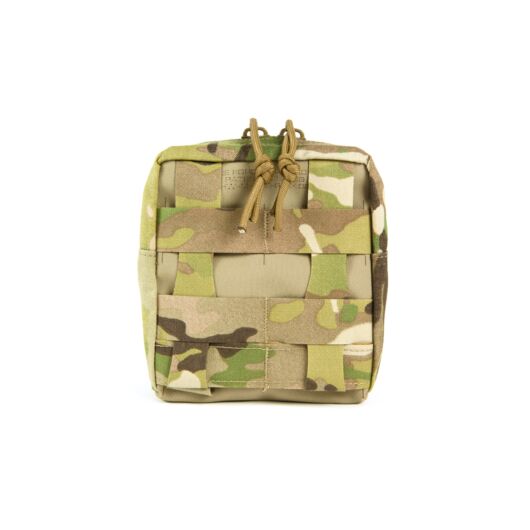 Rear view of Blue Force Gear Small Utility Pouch with Helium Whisper attachment