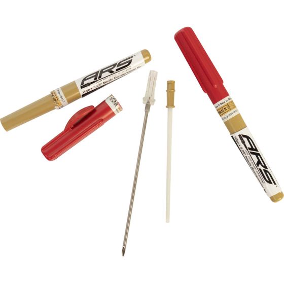 ARS decompression needle kit component with flash chamber